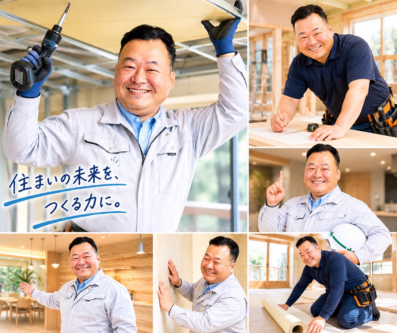 豊ノ島さんの施工風景（住まいの未来を、つくる力に。）